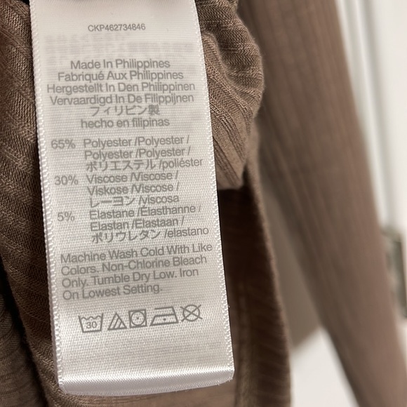 NWT Madewell Ribbed Turtleneck Top - Picture 3 of 4